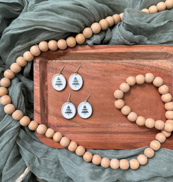 Bordered Tree- Silver